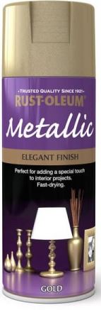 Metallic Brilliant Finish Spray Paint Bright Gold 400ml
