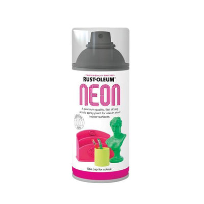 Rust-Oleum Neon Spray Paint GREEN  Satin - 150ml