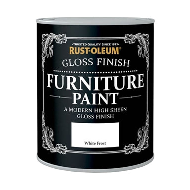 Rustoleum Gloss Finish Furniture Paint - White Frost 750ml
