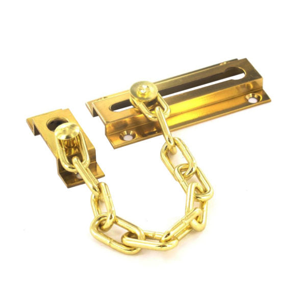 Brass Door Chain Polished 80mm