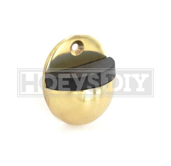 Brass Oval Door Stop 50mm