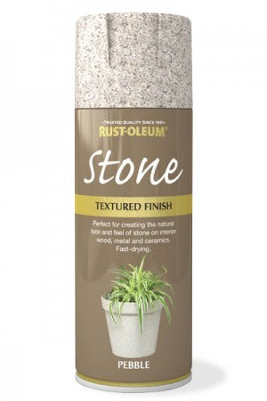 Rust-Oleum Stone Textured Finish Paint 400ml Pebble – Hoeys DIY