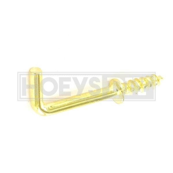 BRASS SQUARED HOOK 32MM