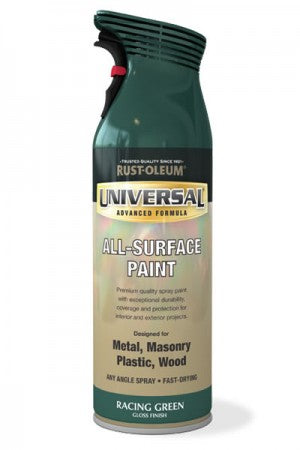 RUSTOLEUM UNIVERSAL ALL-SURFACE SPRAY PAINT - RACING GREEN 400ML