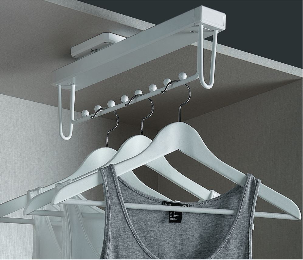SOFT CLOSING TOP MOUNTING CLOTHES HANGER Hoeys DIY