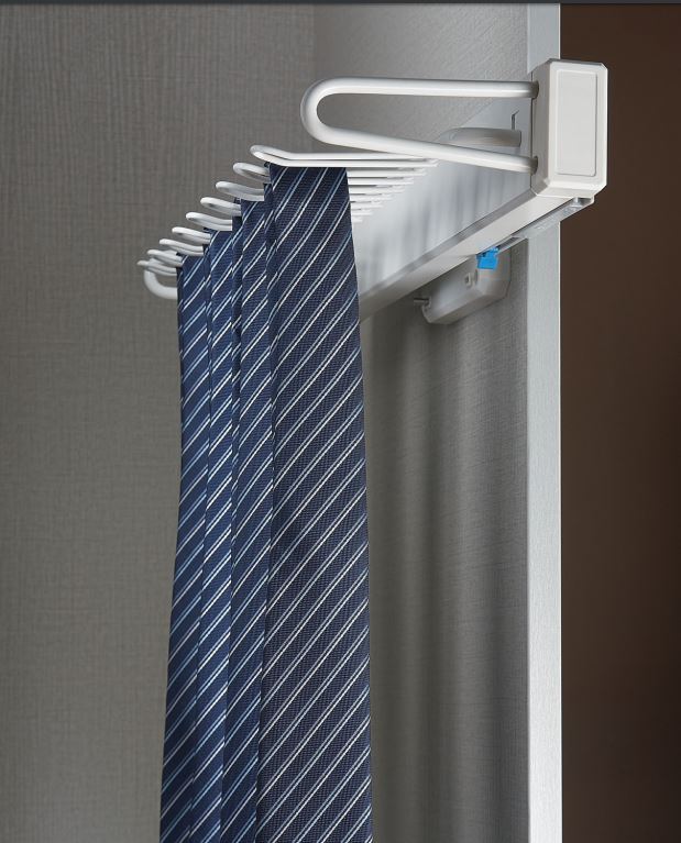 SOFT CLOSING SIDE MOUNTED TIE RACK
